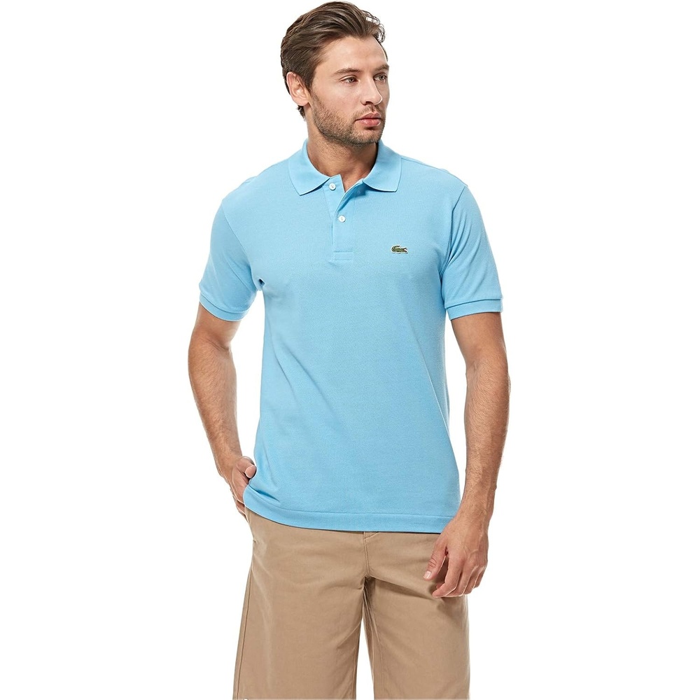 image:imageLacoste Mens Short Sleeve Classic Pique Polo ShirtOceanic Blue