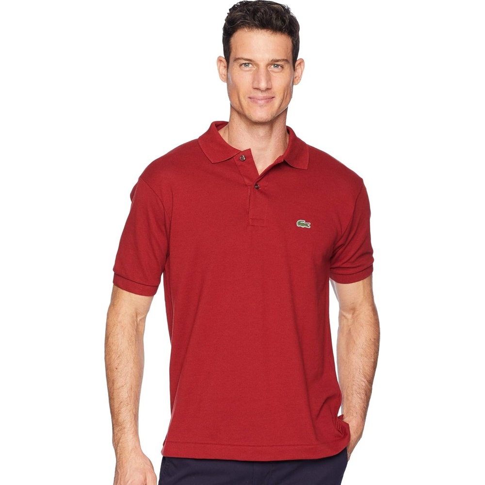 image:imageLacoste Mens Short Sleeve Classic Pique Polo ShirtPassion
