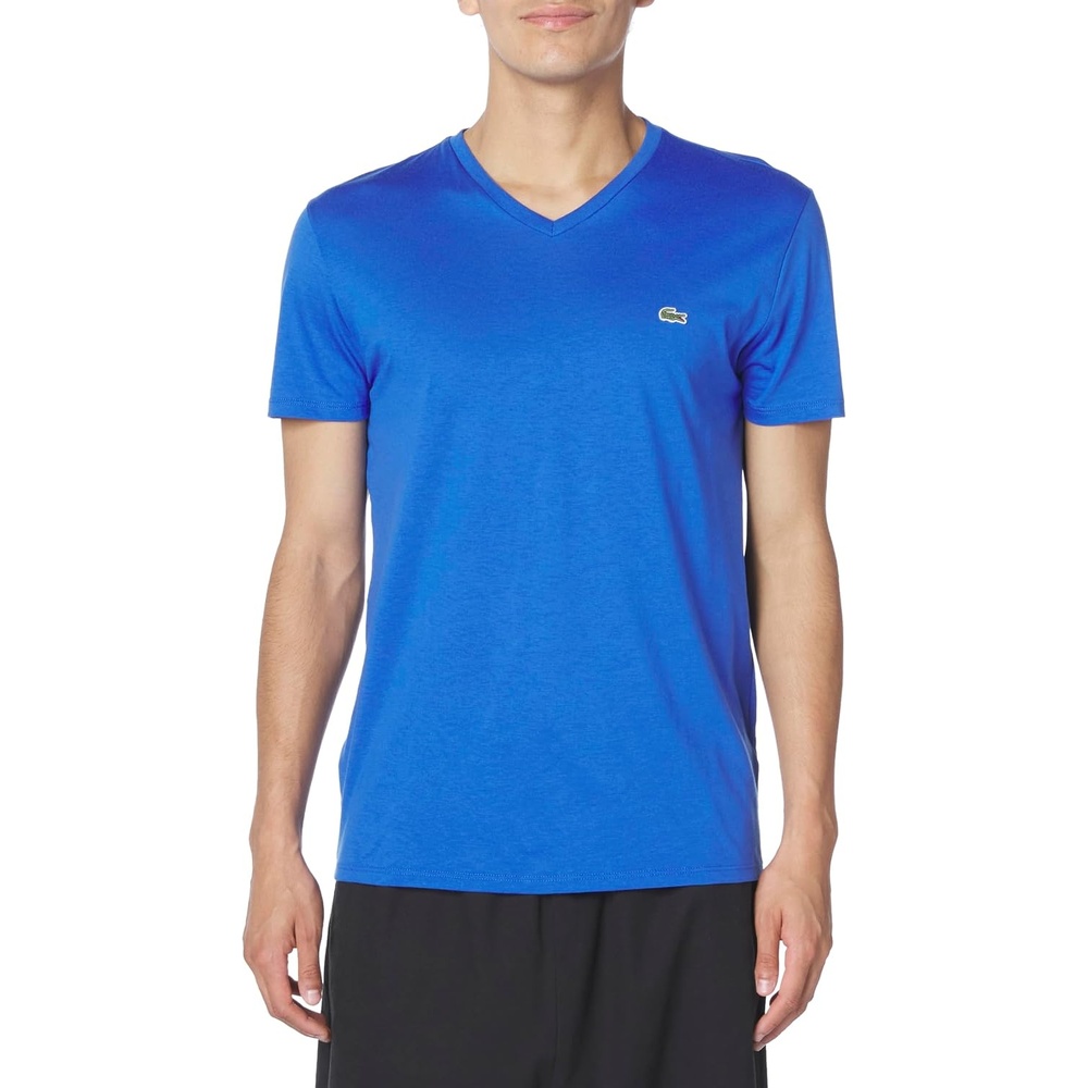 image:imageLacoste Mens Short Sleeve VNeck Pima Cotton Jersey TShirtLadigue