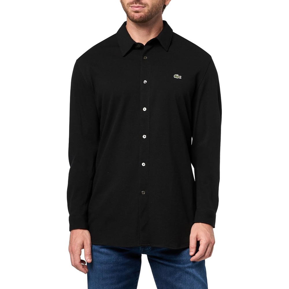 image:imageLacoste Mens Slim Fit Cotton Piqu ShirtBlack
