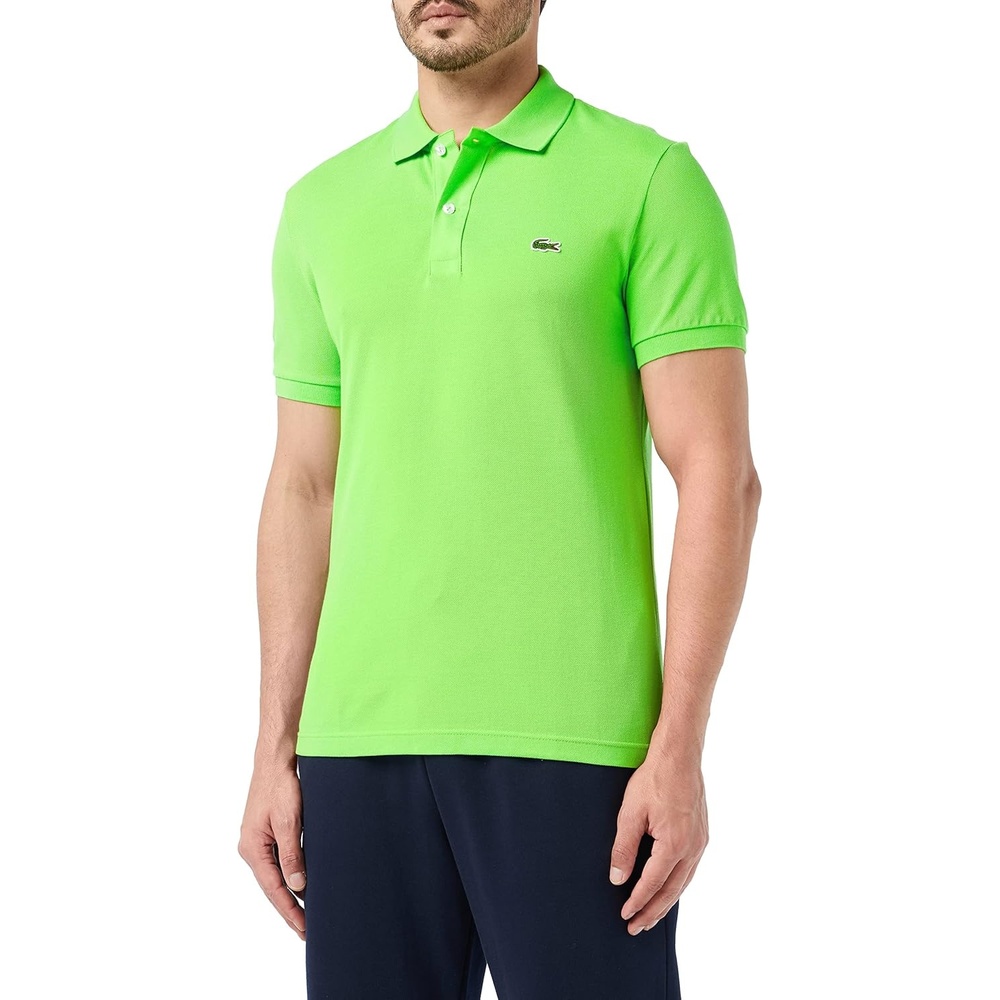 image:imageLacoste Mens Slim Fit L1212 Piqu Polo Shirt Brasilia Medium