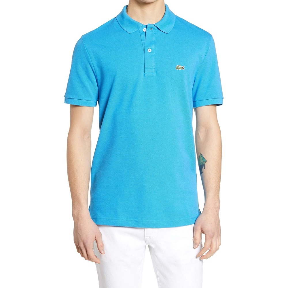 image:imageLacoste Mens Slim Fit L1212 Piqu Polo Shirt Ibiza 3XLarge
