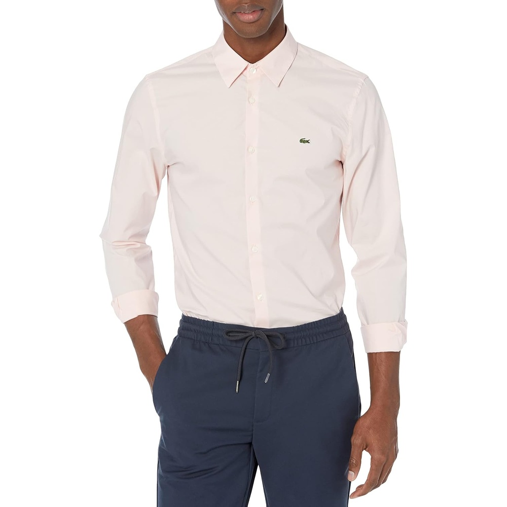 image:imageLacoste Mens Slim Fit Stretch Cotton Poplin ShirtNidus