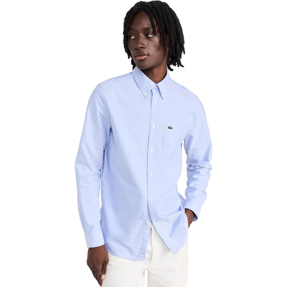 image:imageLacoste Mens Slim Fit Stretch Cotton Poplin ShirtOverview