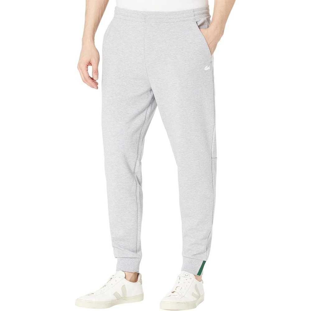 image:imageLacoste Mens Slim Fit SweatpantsSilver Chine
