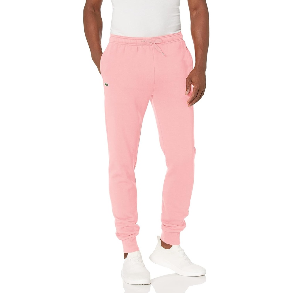 image:imageLacoste Mens Sport Fleece Trackpant With Rib Leg OpeningLotus Pink