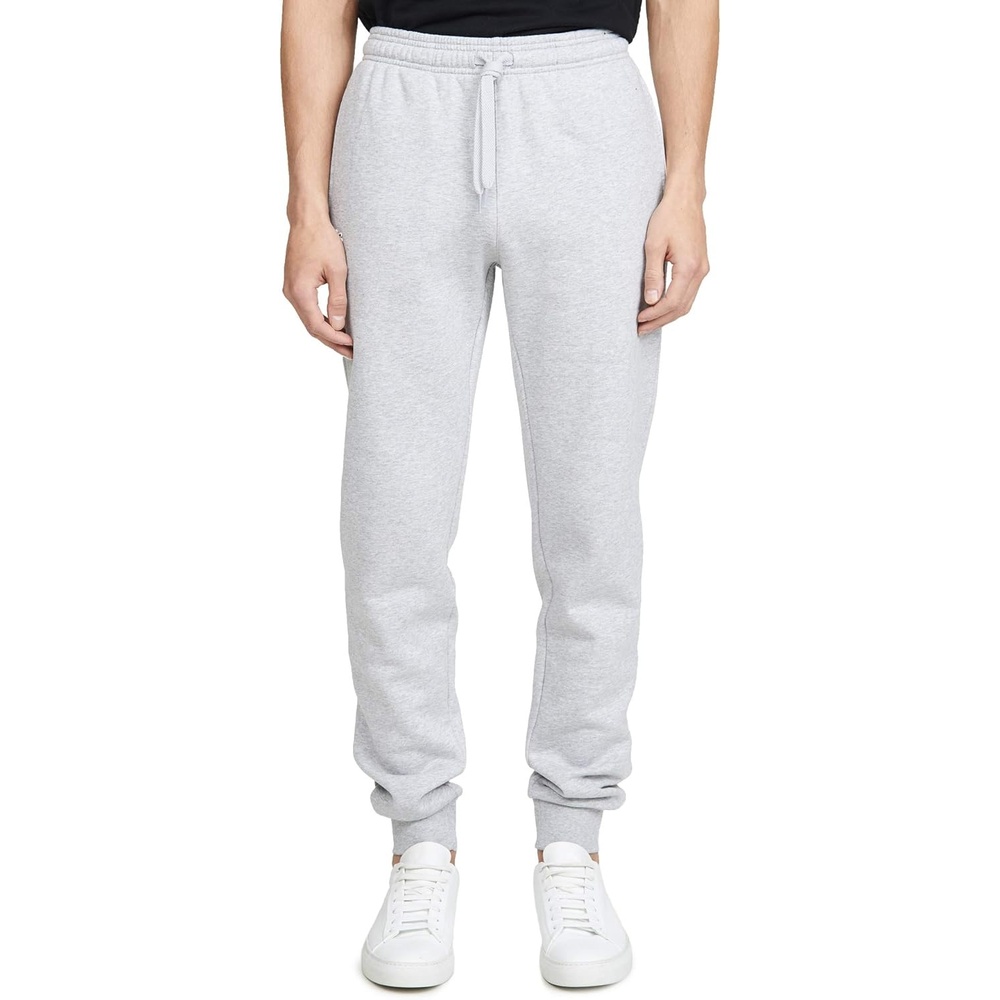 image:imageLacoste Mens Sport Fleece Trackpant With Rib Leg OpeningSilver Chine
