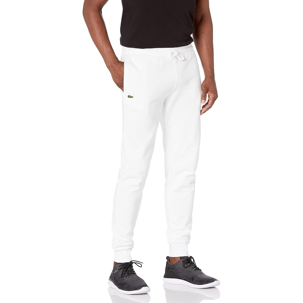 image:imageLacoste Mens Sport Fleece Trackpant With Rib Leg OpeningWhite