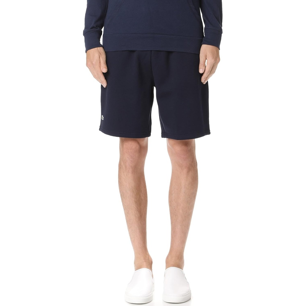 image:imageLacoste Mens Sport Tennis Fleece ShortNavy Blue