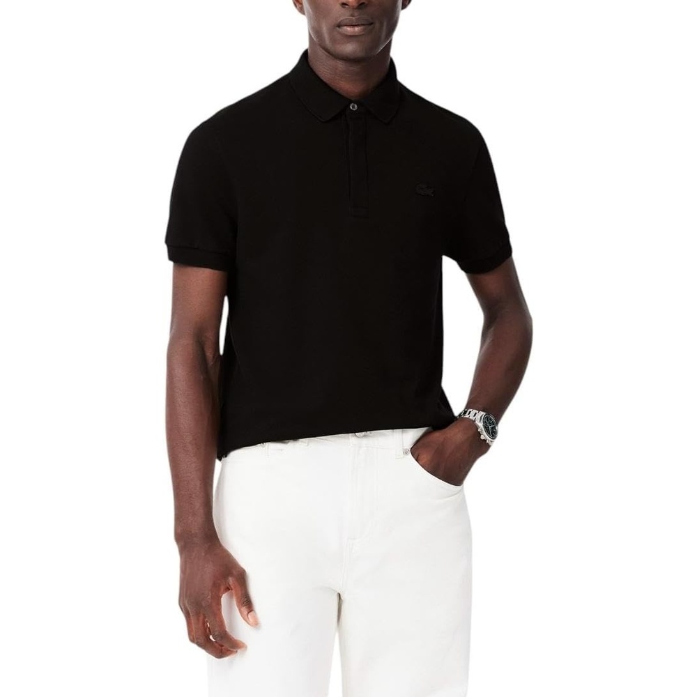 image:imageLacoste Mens Stretch Cotton Paris PoloBlack