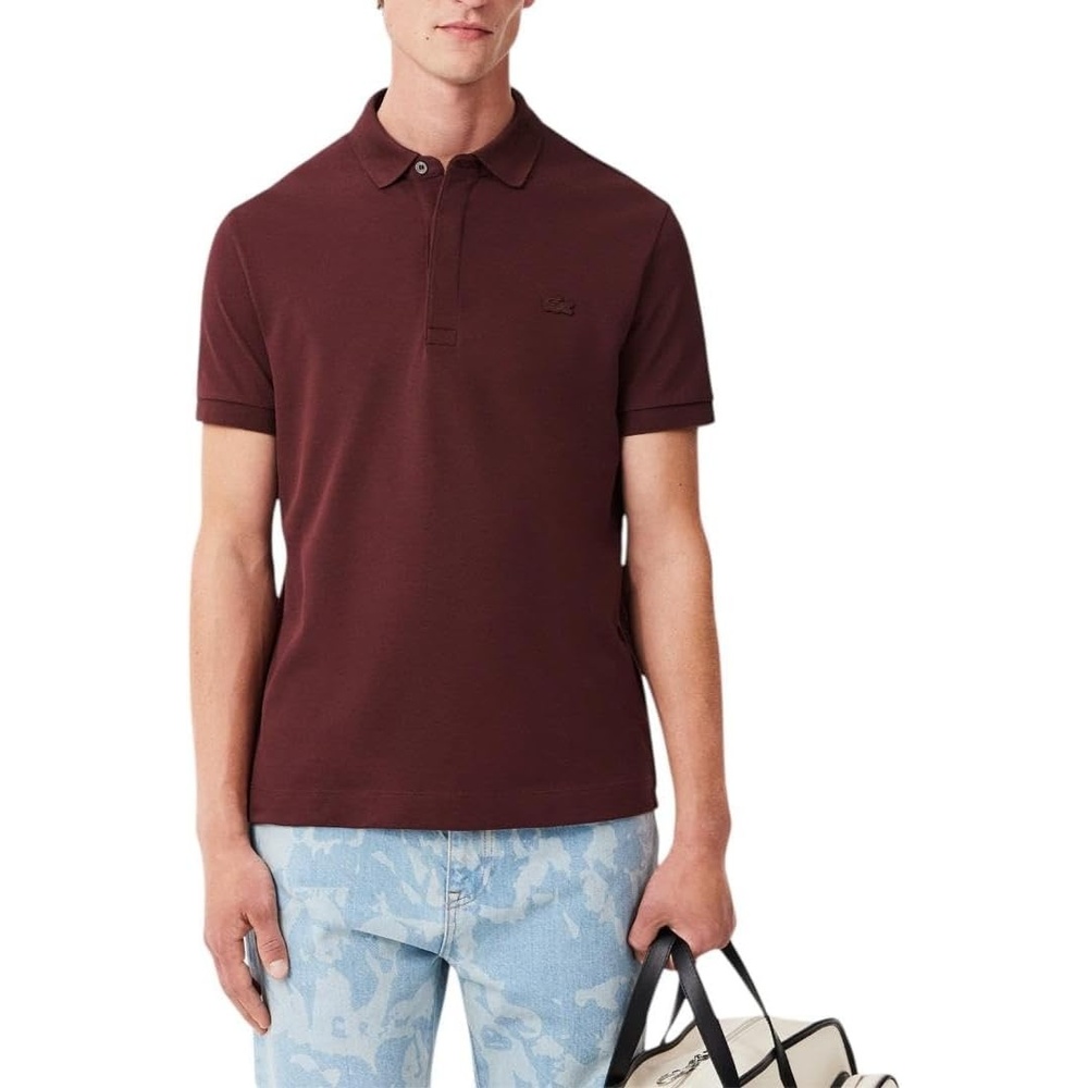 image:imageLacoste Mens Stretch Cotton Paris PoloBrown