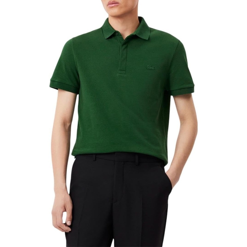 image:imageLacoste Mens Stretch Cotton Paris PoloGreen