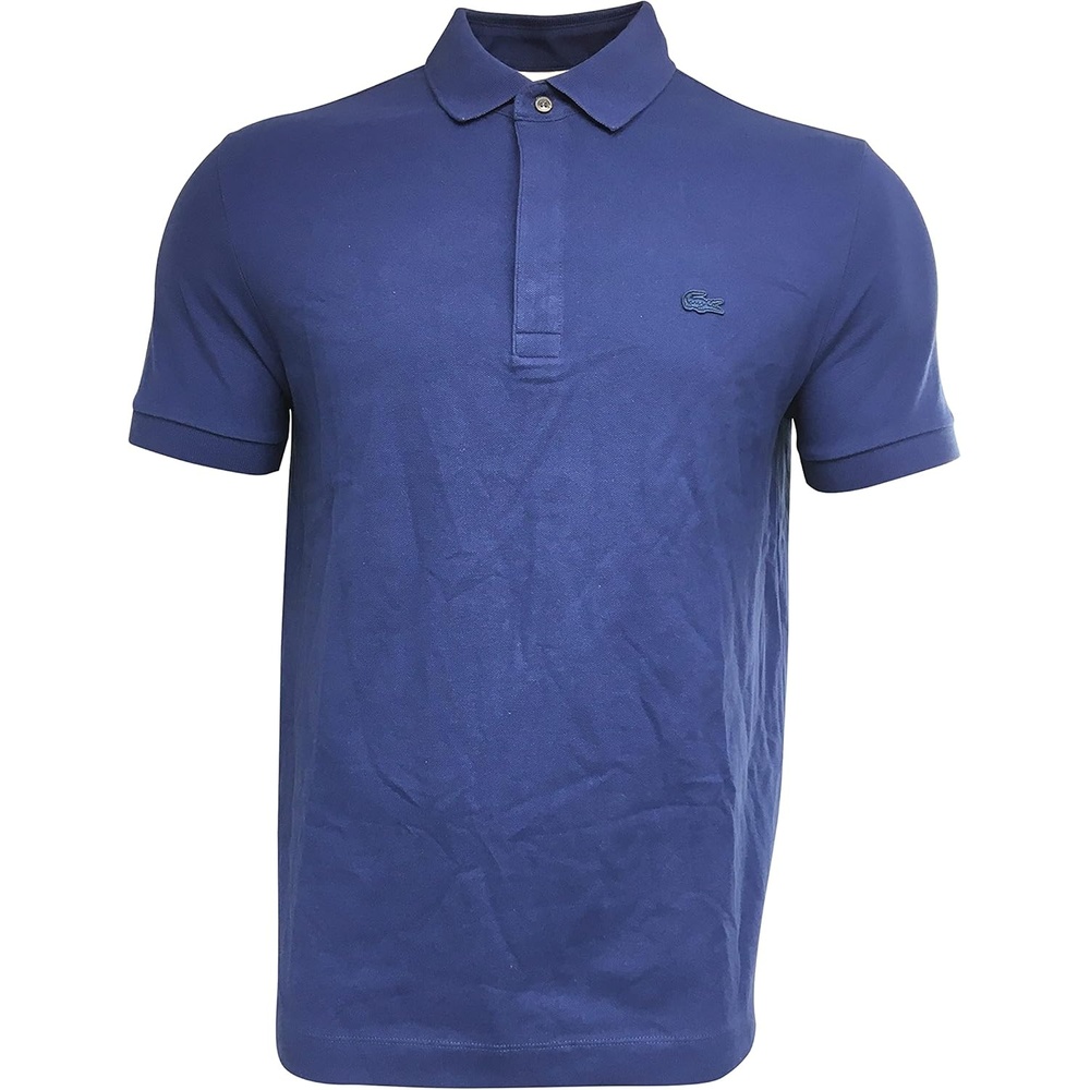 image:imageLacoste Mens Stretch Cotton Paris PoloNavy BlueBlue