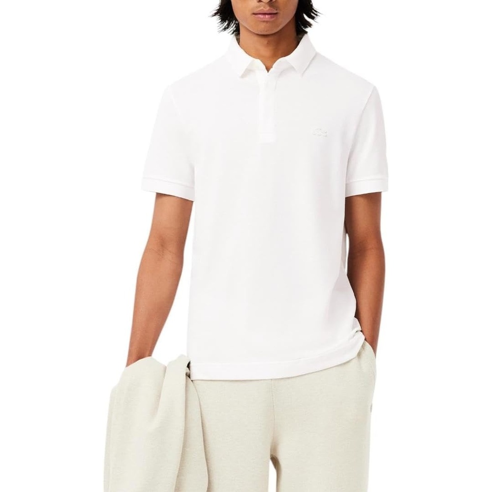 image:imageLacoste Mens Stretch Cotton Paris PoloWhite