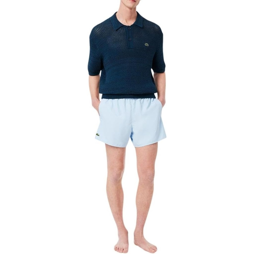 image:imageLacoste Mens Swim Trunks 6Light Blue Green