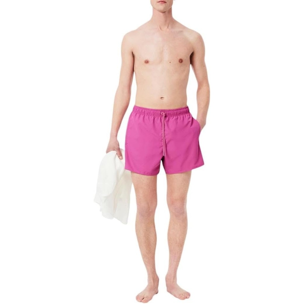 image:imageLacoste Mens Swim Trunks 6Magenta Green
