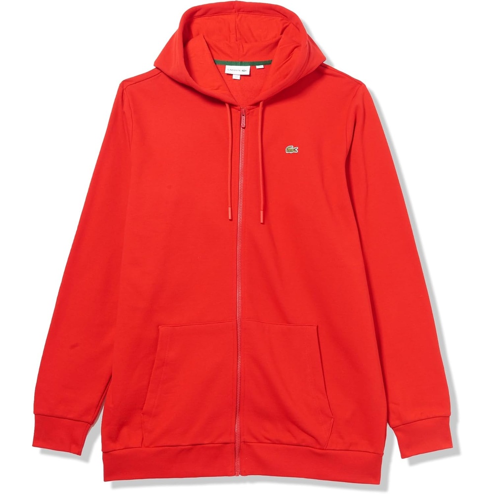 image:imageLacoste Mens Tall Fit Fleece HoodieRed