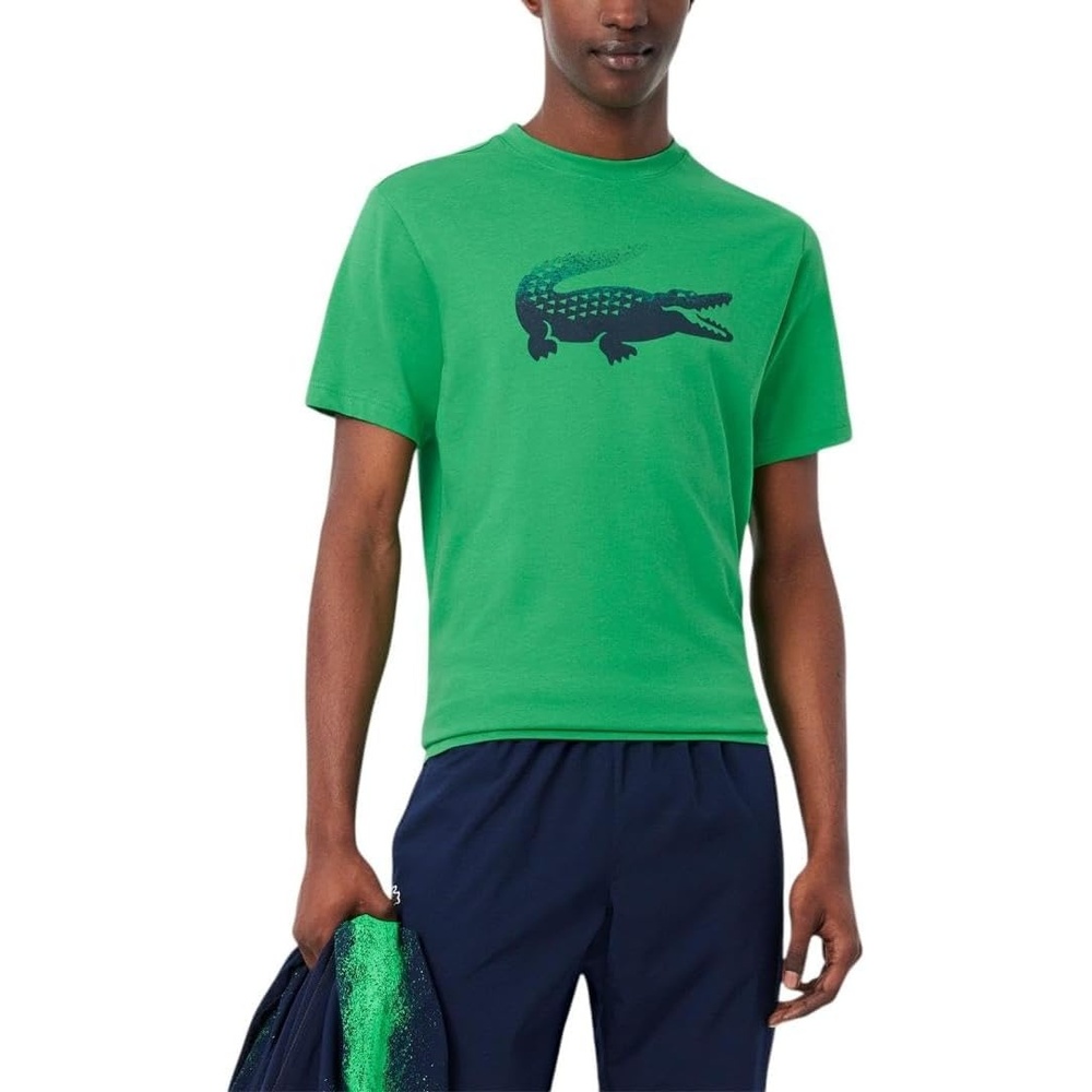 image:imageLacoste Mens Tennis X Daniil Medvedev TShirtBright Green