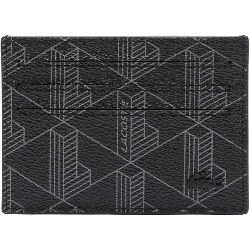 image:imageLacoste Mens The Blend Card Holder Monogram Noir Gris