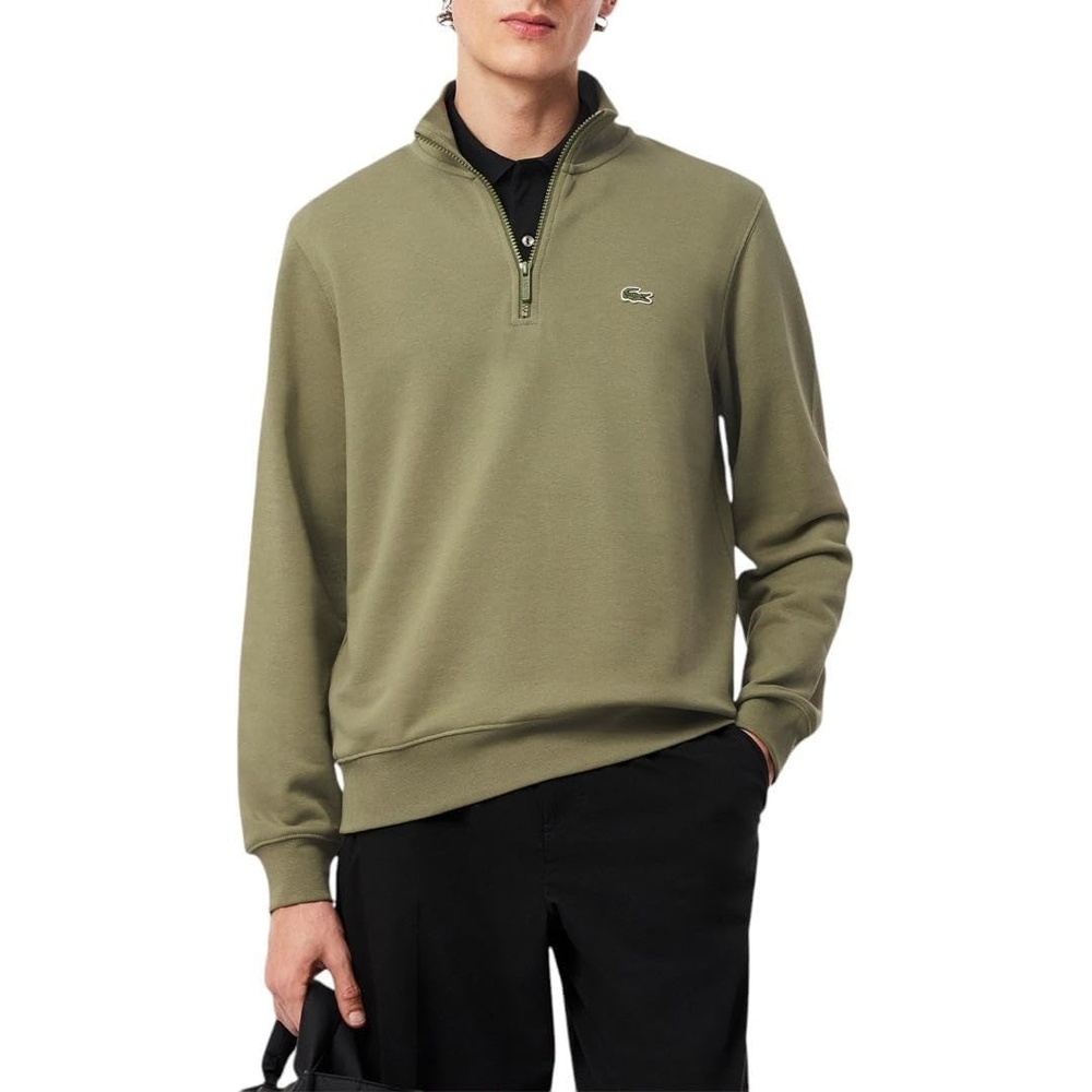 image:imageLacoste Mens Zip Up SweatshirtKhaki