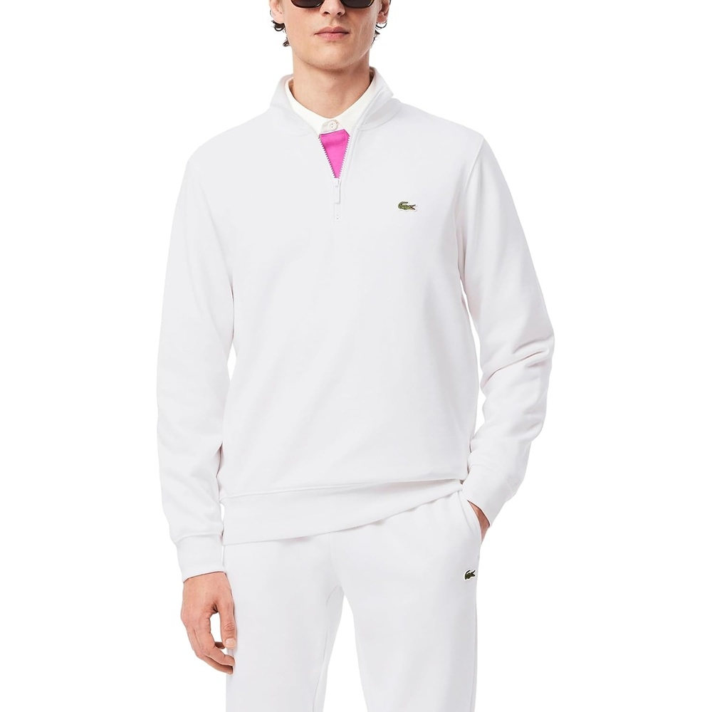 image:imageLacoste Mens Zip Up SweatshirtWhite