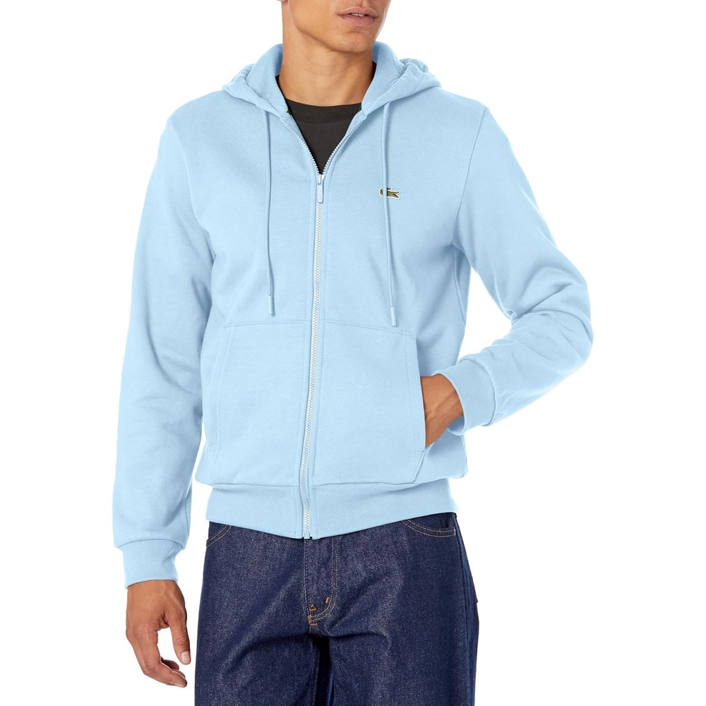 image:imageLacoste Mens ZipUp Fleece HoodieOverview