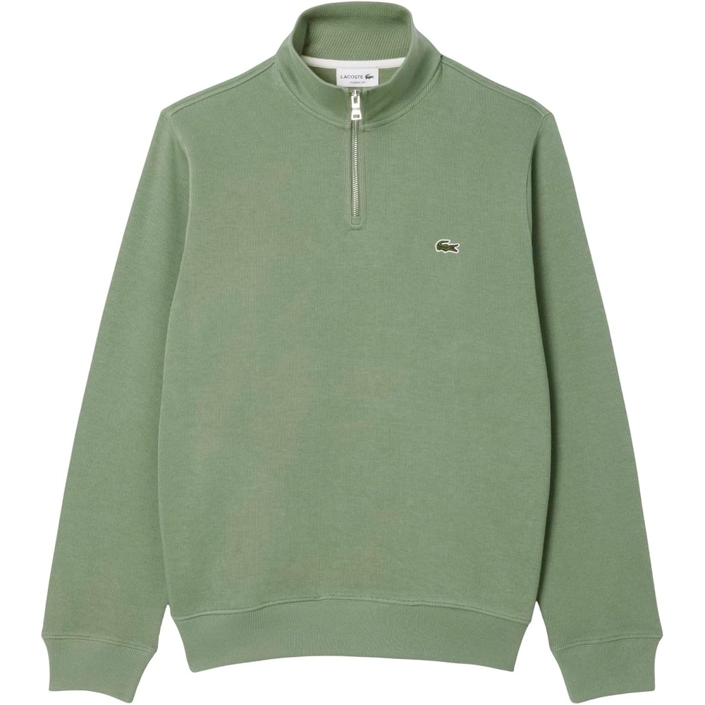 image:imageLacoste Mens ZipUp High Neck Interlock SweatshirtThyme