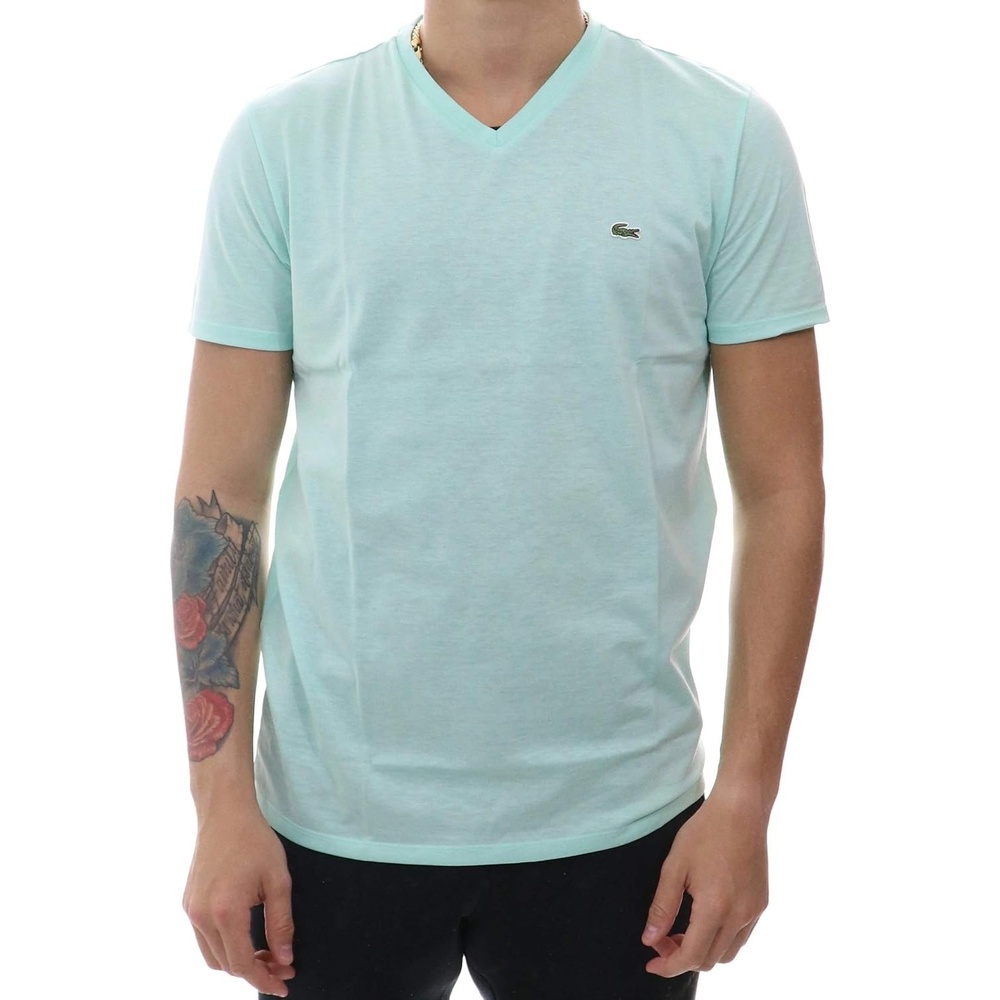 image:imageLacoste Monochrome Cotton Pima Jersey Crew Neck TShirtAspera
