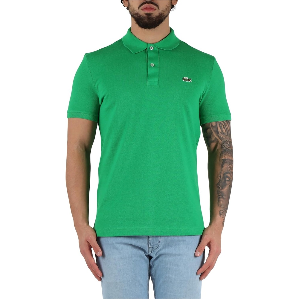 image:imageLacoste Short Sleeve Classic Fit Chine Pique Polo Shirt L1264 ShirtCalathea