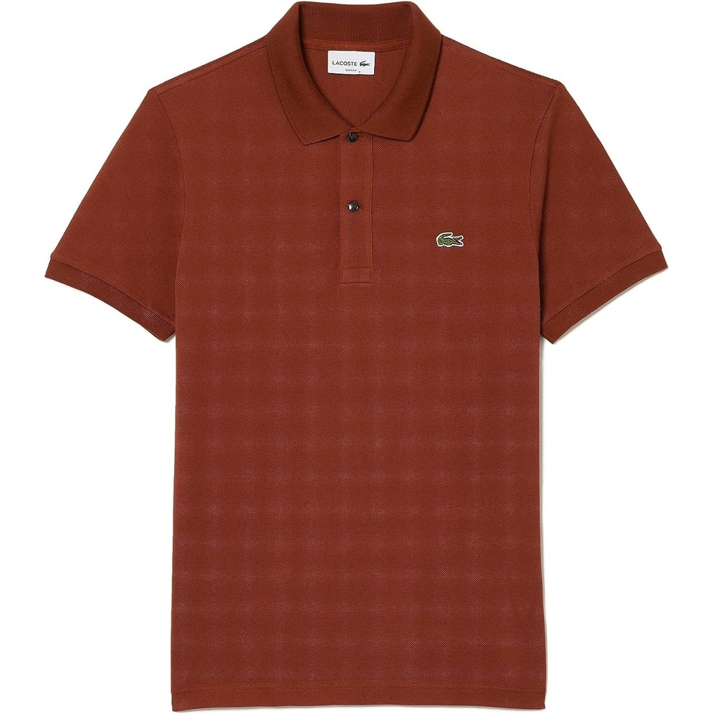 image:imageLacoste Short Sleeve Classic Fit Chine Pique Polo Shirt L1264 ShirtMyrrh