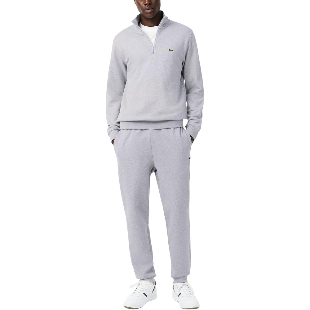 image:imageLacoste Tapered Leg SweatpantsSilver Chine