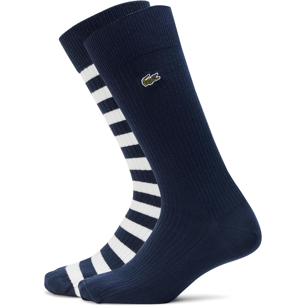 image:imageLacoste Unisex 2 Pack SocksNavy Blue  White