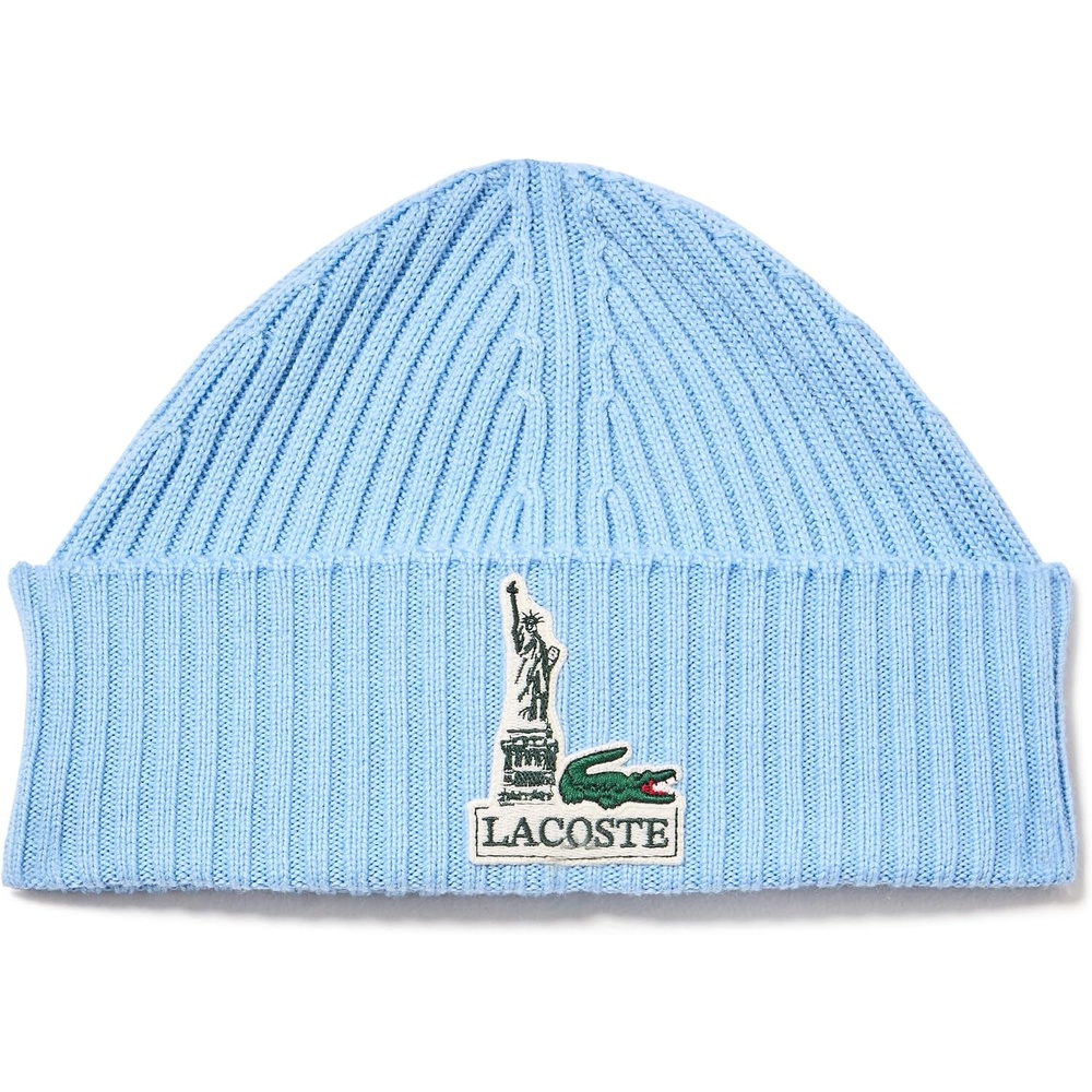image:imageLacoste Unisex Adult New York Wool Badge BeanieBlue