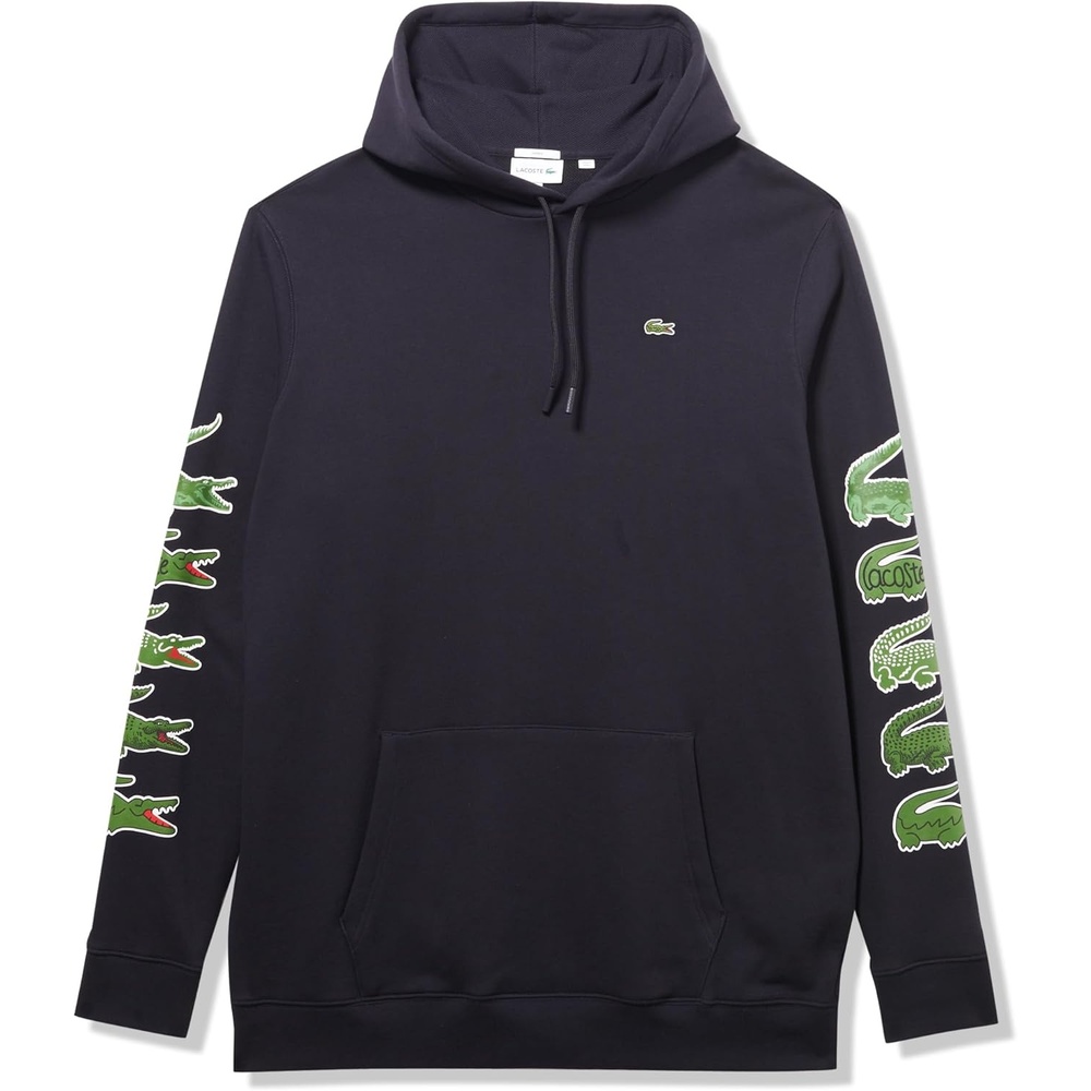 image:imageLacoste Unisex Adult Tall Fit Print Sleeve SweatshirtAbysm
