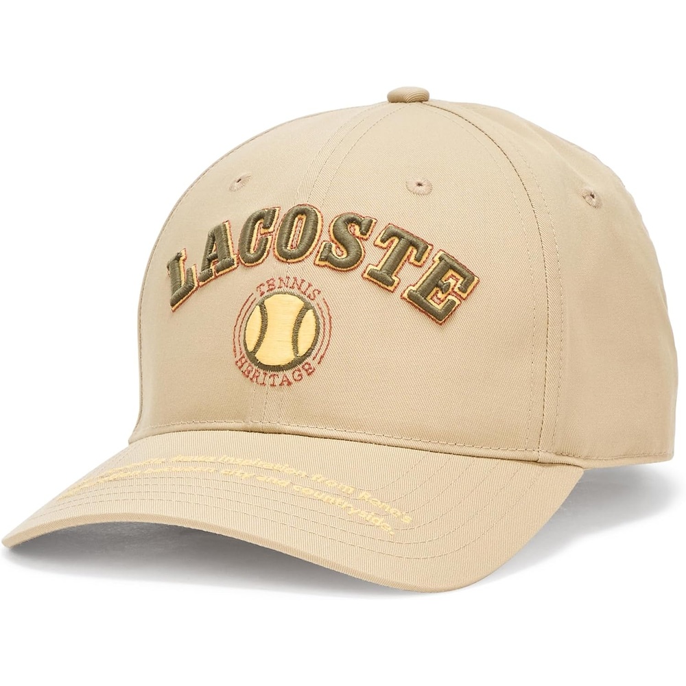 image:imageLacoste Unisex Adult Unisex Embroidered Baseball CapBeige