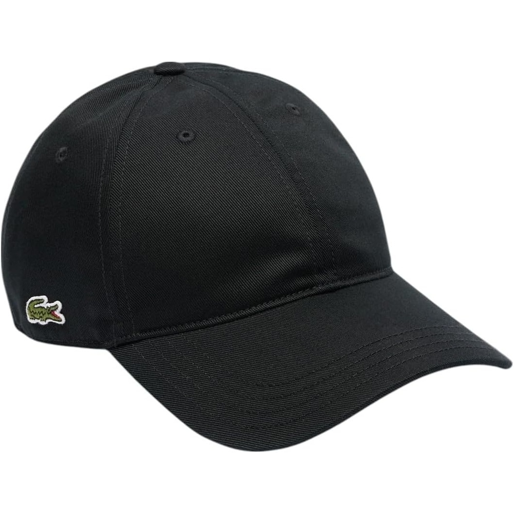 image:imageLacoste UnisexAdult Organic Side Logo Cotton Twill CapBlack