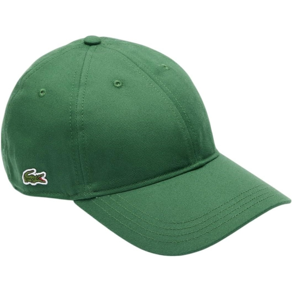image:imageLacoste UnisexAdult Organic Side Logo Cotton Twill CapGreen