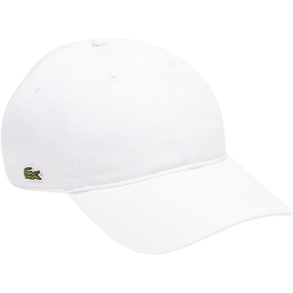 image:imageLacoste UnisexAdult Organic Side Logo Cotton Twill CapWhite