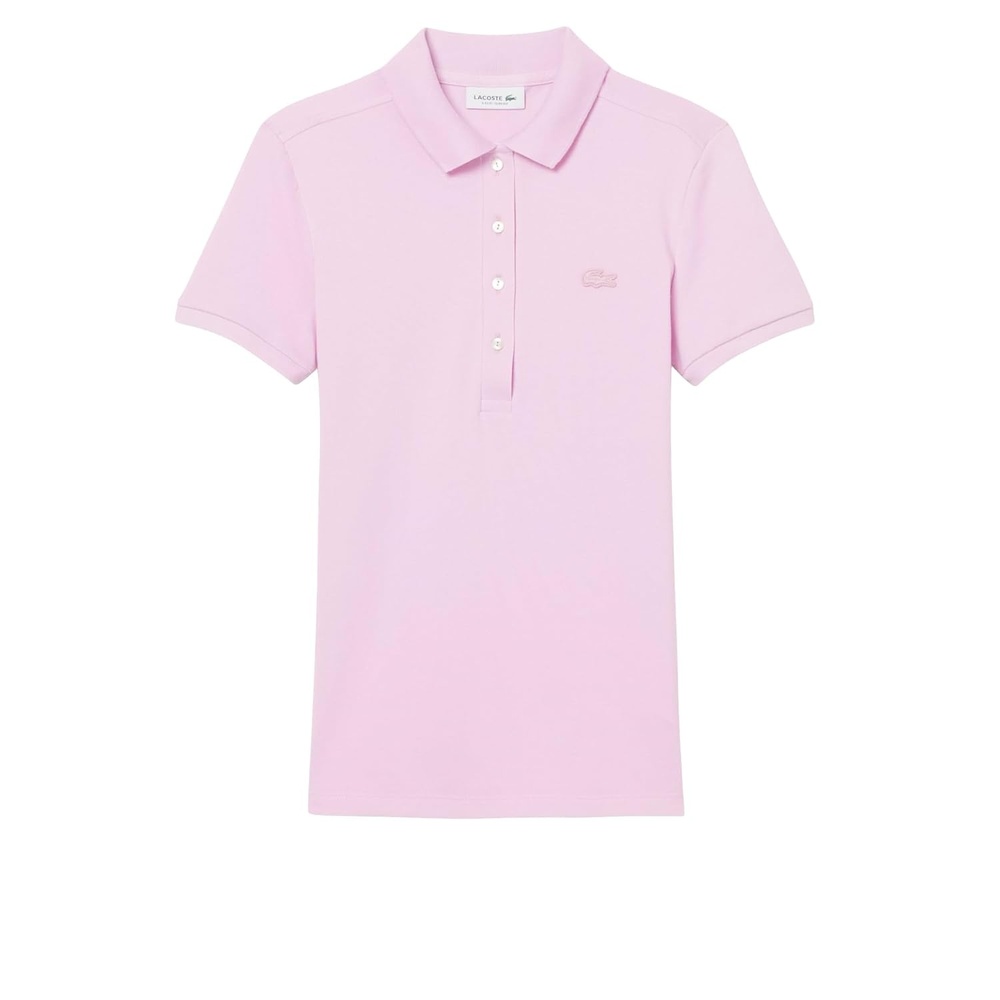 image:imageLacoste Womens Short Sleeve Slim Fit Stretch Pique Polo ShirtAlbizia