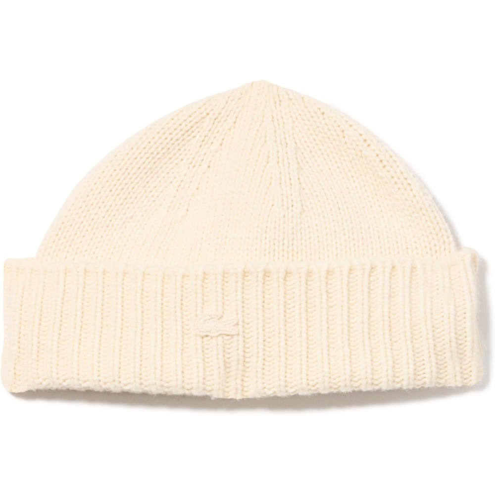 image:imageLacoste Womens Womens 3D Rib Knit Wool BeanieWhite