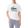 image:imageLacoste Mens Signature Print Cotton TShirtWhite