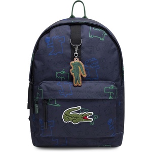Lacoste Accessories Classic Backpack(Navy Blue Croc)