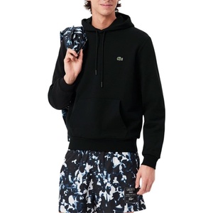 Lacoste Cotton Fleece Hoodie(Black)