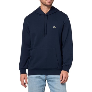 Lacoste Cotton Fleece Hoodie(Navy Blue)