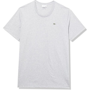 Lacoste Men’s Big & Tall Pima Cotton Jersey T-Shirt(Silver Chine)
