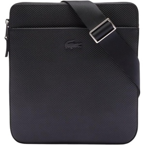 Lacoste Men’s Chantaco Leather Shoulder Bag(Black)