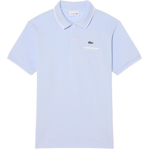 Lacoste Men’s Classic Fit Pocket Accent L.12.12 Polo Shirt(Phoenix Blue/Flour)