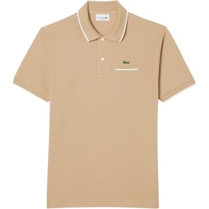 Lacoste Men’s Classic Fit Pocket Accent L.12.12 Polo Shirt(Viennese/Flour)