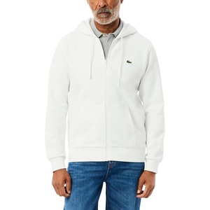 Lacoste Men’s Classic Fit Zipped Fleece Sweatshirt(White)