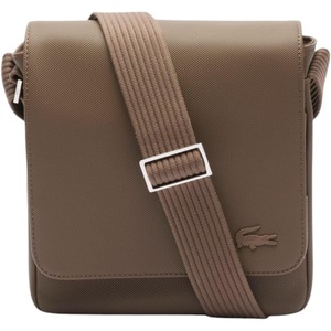 Lacoste Men’s Classic Flap Close Shoulder Bag(Brown)